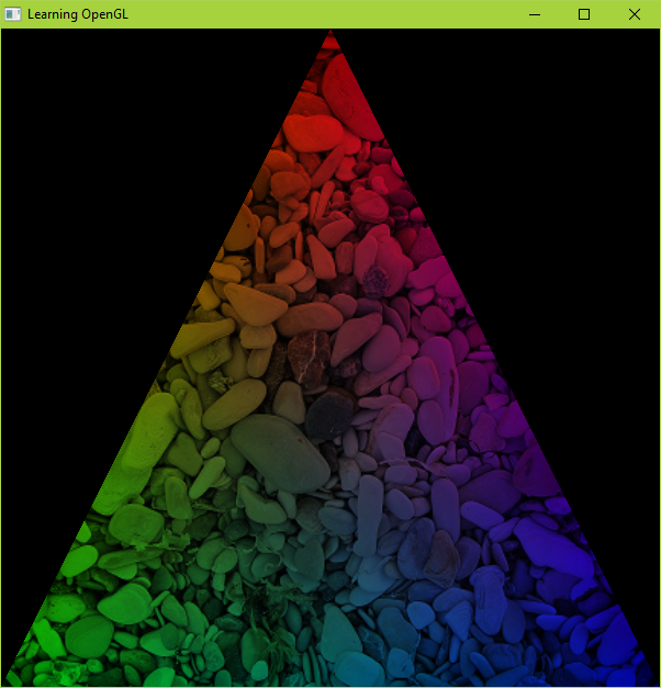 Colored Textured Triangle